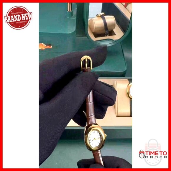 Elegant Gold-Tone Bangle Watch Quartz Movement Minimal Chic Wristwatch main image 6
